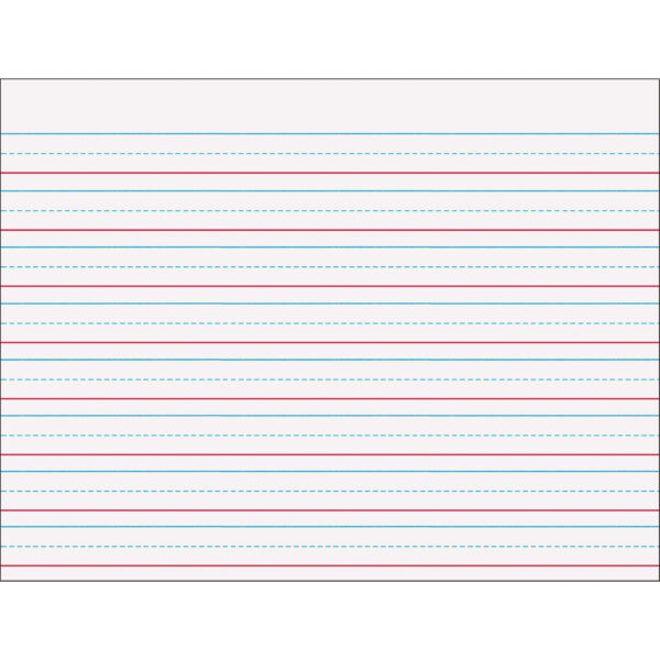 Multi-Sensory Raised Ruled Tablet, Tape Bound, 5-8" x 5-16" x 5-16" Ruled Long, 10-1-2" x 8", 40 Sheets, Pack of 3