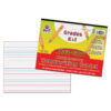 Multi-Sensory Raised Ruled Tablet, Tape Bound, 5-8" x 5-16" x 5-16" Ruled Long, 10-1-2" x 8", 40 Sheets, Pack of 3