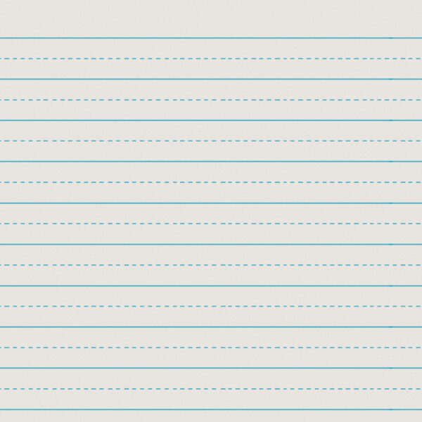 Newsprint Handwriting Paper, Alternate Dotted, Grade 2, 3-4" x 3-8" Ruled Long, 11" x 8-1-2", 500 Sheets Per Pack, 5 Packs