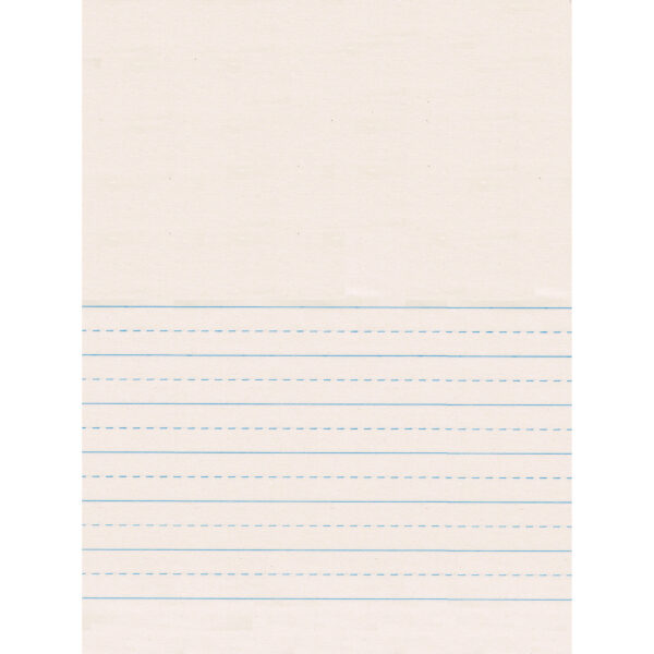 Newsprint Handwriting Paper, Picture Story, 7-8" x 7-16" Ruled Short, 9" x 12", 500 Sheets Per Pack, 2 Packs
