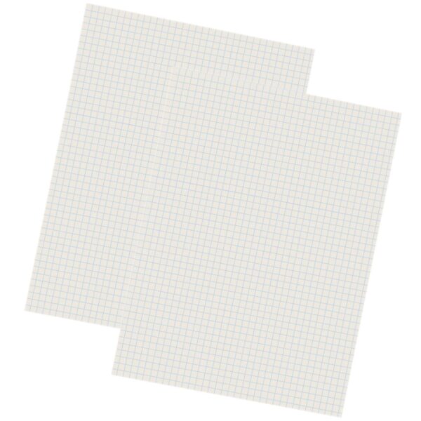 Grid Ruled Drawing Paper, White, 1-4" Quadrille Ruled, 9" x 12", 500 Sheets Per Pack, 2 Packs