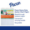 Heavy Duty Anchor Chart Paper, Non-Adhesive, White, 1" Grid Ruled 27" x 34", 25 Sheets