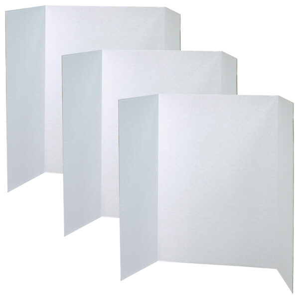 ERSPAC3763-3.jpg Presentation Board, White, Single Wall, 48" x 36", Pack of 3
