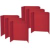 Presentation Board, Red, Single Wall, 48" x 36", Pack of 6