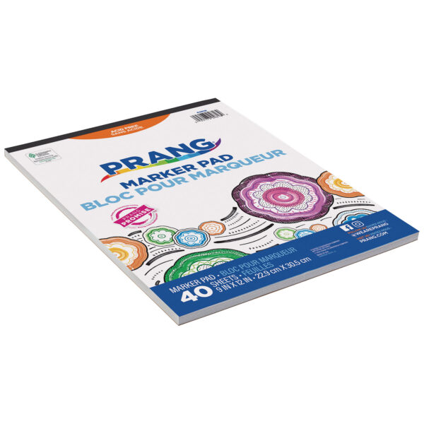 ERSPAC4618-6_2.jpg Marker Pad, White, 9" x 12", 40 Sheets, Pack of 6