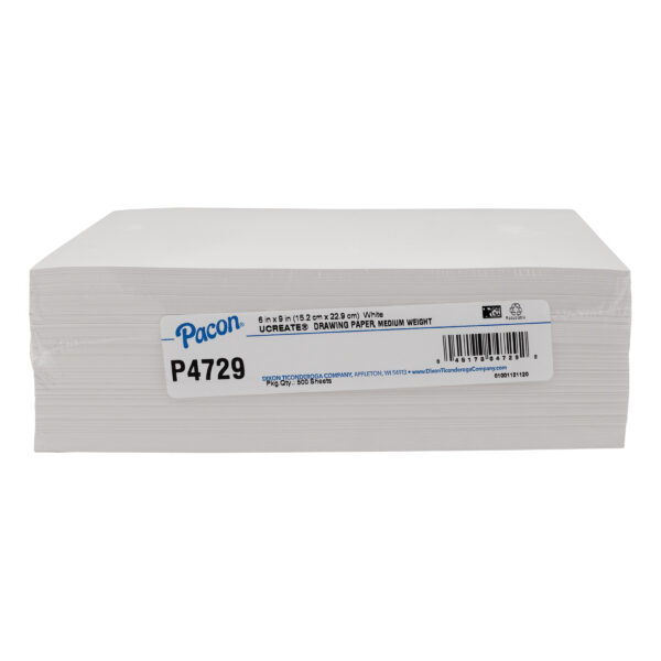 ERSPAC4729.jpg Drawing Paper, White, Medium Weight, 50lb., 6" x 9", 500 Sheets