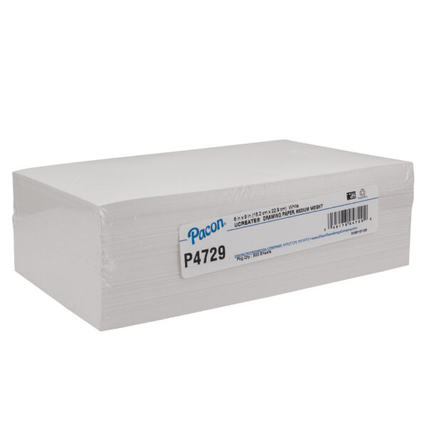 ERSPAC4729_2.jpg Drawing Paper, White, Medium Weight, 50lb., 6" x 9", 500 Sheets