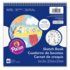 ERSPAC4750-6_2.jpg Sketch Book, White, 9" x 9", 40 Sheets, Pack of 6