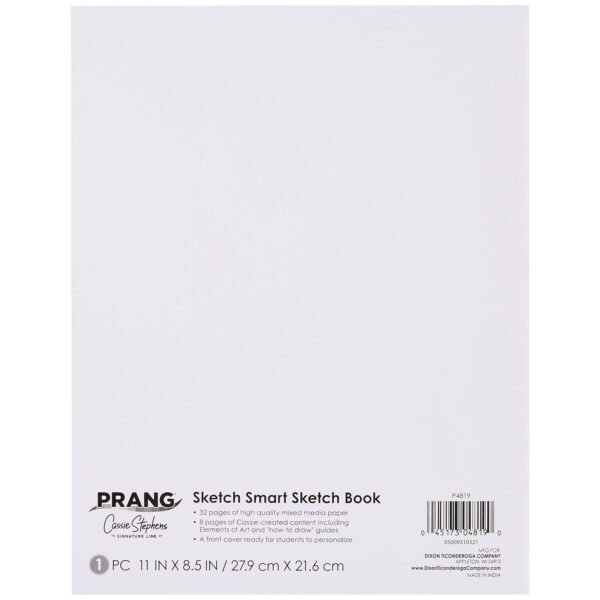 ERSPAC4819_5.jpg Sketch Smart Sketch Book, White, 11" x 8.5", 40 Sheets, Pack of 12