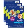 CV4925_r041415 Watercolor Paper, White, 90lb., 9" x 12", 50 Sheets Per Pack, 3 Packs