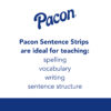 Sentence Strips, White, 1-1-2" Ruled, 3" x 24", 100 Strips Per Pack, 6 Packs