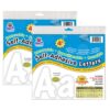 Self-Adhesive Letters, White, Cheery Font, 4", 154 Per Pack, 2 Packs