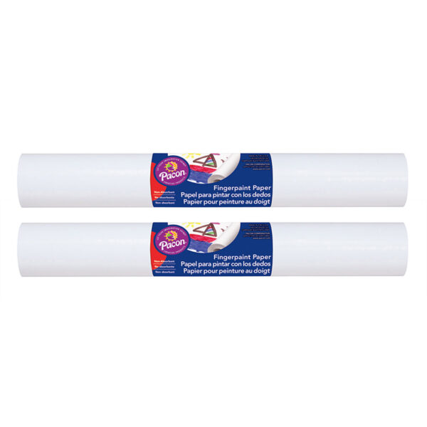 ERSPAC5318-2.jpg Fingerpaint Paper, White, 16" x 100', 2 Rolls