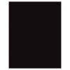 Premium Coated Poster Board, Black, 22" x 28", 25 Sheets
