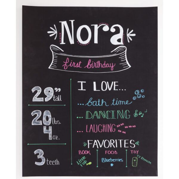 Premium Chalkboard Poster Board, Black, 22" x 28", 25 Sheets