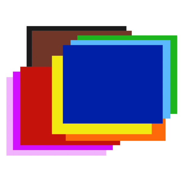 4-Ply Railroad Board, 10 Assorted Colors, 22" x 28", 100 Sheets