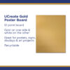 Poster Board, Gold, 22" x 28", 25 Sheets