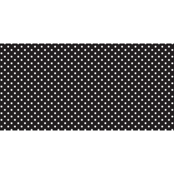 Bulletin Board Art Paper, Classic Dots-Black & White, 48" x 50', 1 Roll