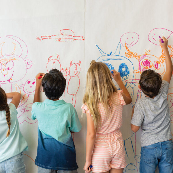 Lightweight Kraft Paper Roll, White, 18" x 1000', 1 Roll