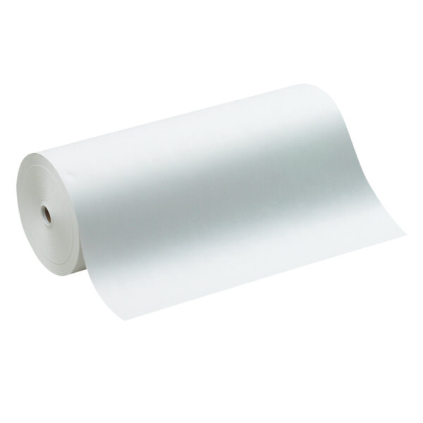 Lightweight Kraft Paper Roll, White, 24" x 1000', 1 Roll