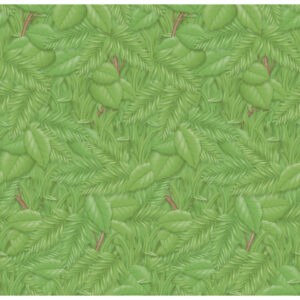 Bulletin Board Art Paper, Tropical Foliage, 48" x 50', 1 Roll