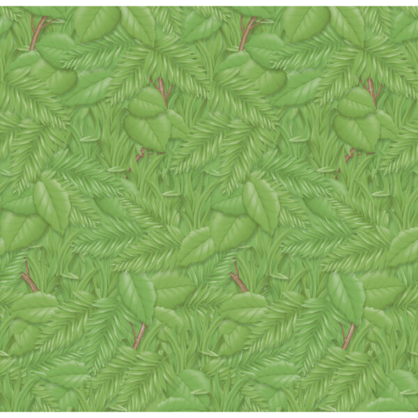Bulletin Board Art Paper, Tropical Foliage, 48" x 12', 4 Rolls