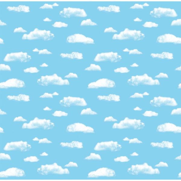 Bulletin Board Art Paper, Clouds, 48" x 50', 1 Roll