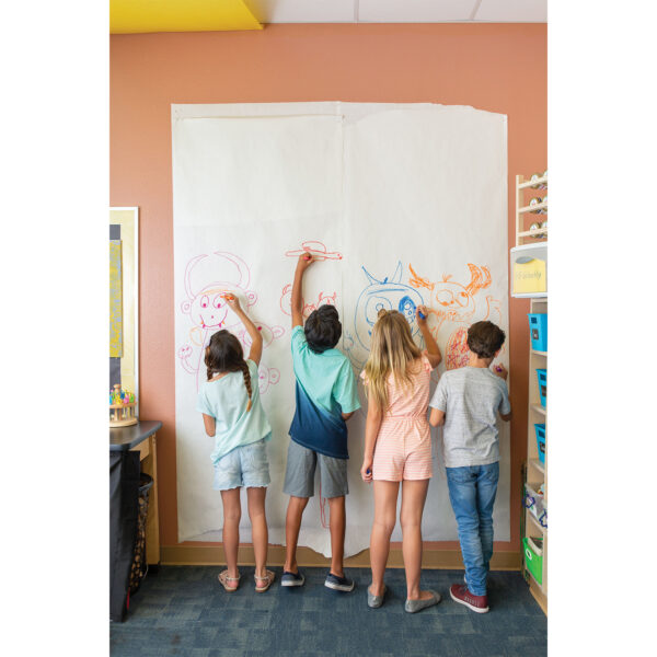 Lightweight Kraft Paper Roll, White, 48" x 1,000', 1 Roll