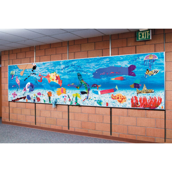 Bulletin Board Art Paper, Under The Sea, 48" x 50', 1 Roll
