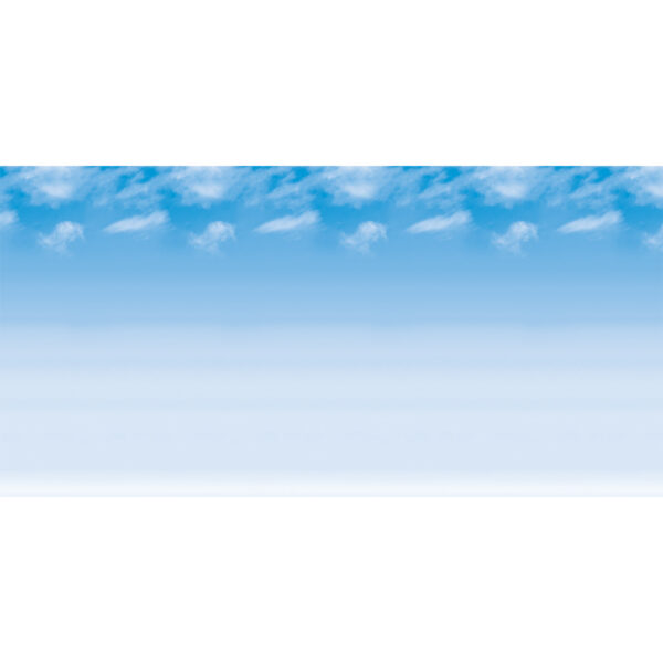 Bulletin Board Art Paper, Wispy Clouds, 48" x 50', 1 Roll