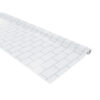 Bulletin Board Art Paper, White Subway Tile, 48" x 50', 1 Roll