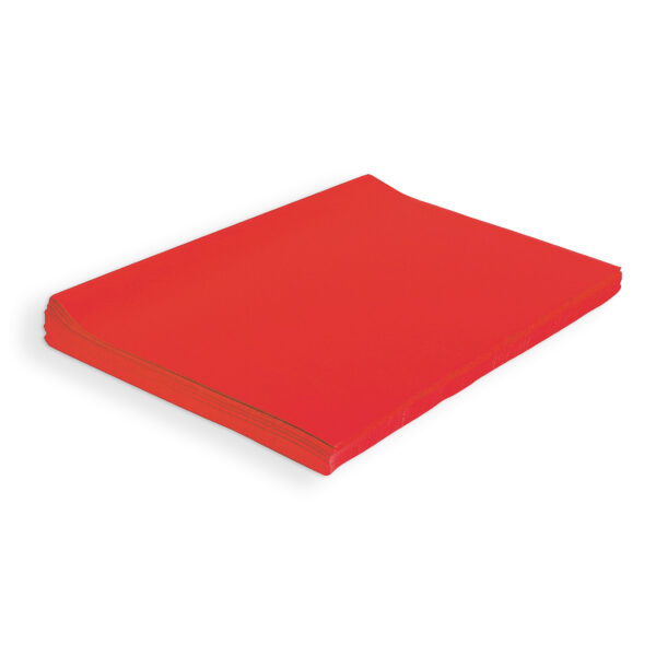 5.1 Deluxe Bleeding Art Tissue, Scarlet, 20" x 30", 480 Sheets