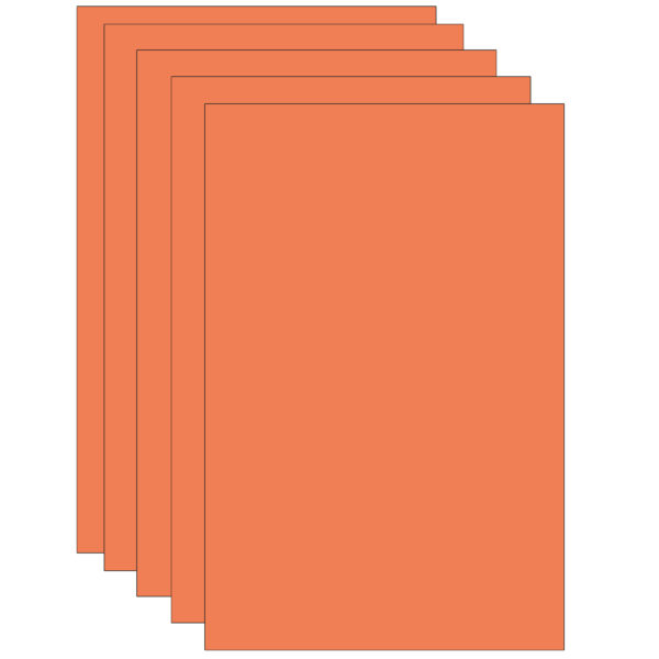 ERSPAC59162-5.jpg Deluxe Bleeding Art Tissue, Orange, 20" x 30", 24 Sheets Per Pack, 5 Packs