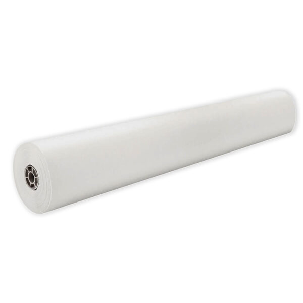 Colored Kraft Duo-Finish Paper, White, 36" x 1000', 1 Roll