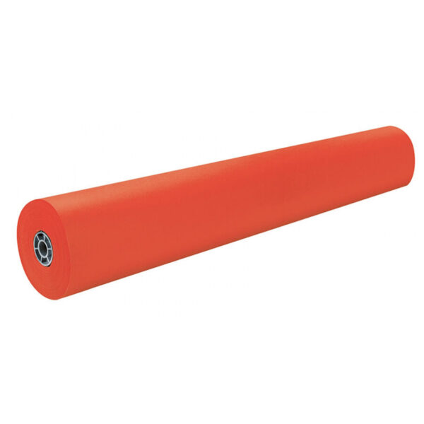 Colored Kraft Duo-Finish Paper, Orange, 36" x 1,000', 1 Roll