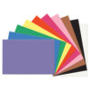 Construction Paper Assorted, 10 Assorted Colors, 12" x 18", 50 Sheets Per Pack, 5 Packs