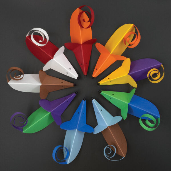 Construction Paper Pad, Heavyweight, 10 Classic Colors, 9" x 12", 40 Sheets, Pack of 6