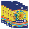 Construction Paper, Heavyweight, 5 Assorted Hot Colors, 12" x 18", 50 Sheets Per Pack, 5 Packs