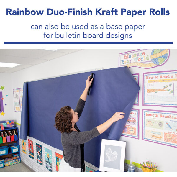 Colored Kraft Duo-Finish Paper, White, 36" x 100', 1 Roll