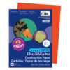 Construction Paper, Medium Weight, Orange, 9" x 12", 50 Sheets Per Pack, 10 Packs