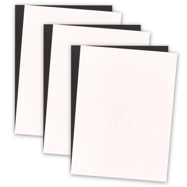 Premium Construction Paper, Heavyweight, Black & White, 12" x 18", 72 Sheets Per Pack, 3 Packs