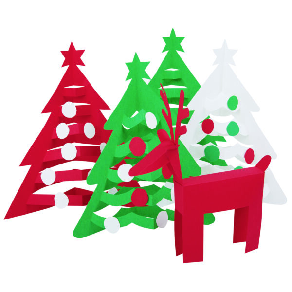 Construction Paper, Heavyweight, Holiday Assortment, 9" x 12", 150 Sheets Per Pack, 3 Packs