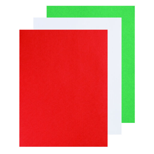 Construction Paper, Heavyweight, Holiday Assortment, 9" x 12", 150 Sheets Per Pack, 3 Packs
