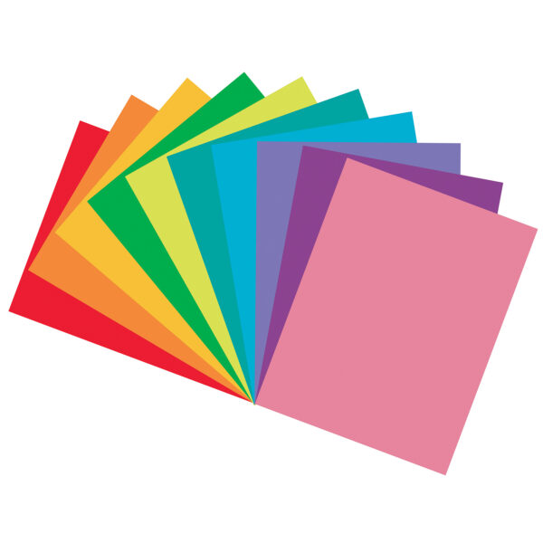 Construction Paper, Heavyweight, 10 Vibrant Colors, 9" x 12", 150 Sheets Per Pack, 3 Packs