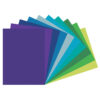 Construction Paper, Heavyweight, Cool Assorted, 9" x 12", 150 Sheets Per Pack, 3 Packs