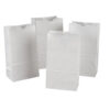 Kraft Bag, White, 6" x 3-5-8" x 11", 100 Bags Per Pack, 2 Packs