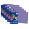 Construction Paper, Medium Weight, Violet, 12" x 18", 50 Sheets Per Pack, 5 Packs