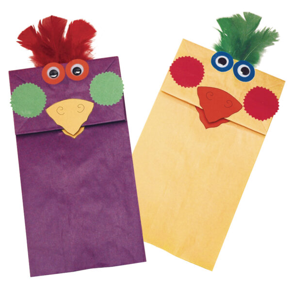 Kraft Bag, Assorted Pastel Colors, 6" x 3-5-8" x 11", 28 Per Pack, 3 Packs