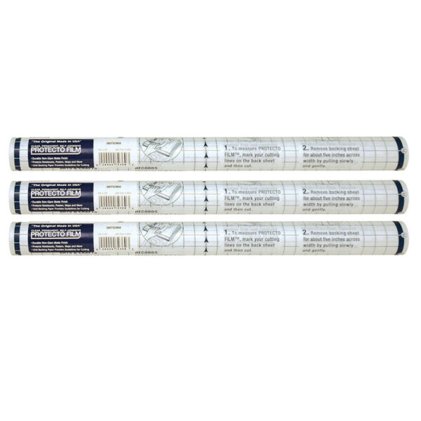 ERSPAC72360-3.jpg Protecto Film, Clear, Non-Glare Plastic, 18" x 10', 3 Rolls