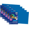 Construction Paper, Medium Weight, Bright Blue, 12" x 18", 50 Sheets Per Pack, 5 Packs